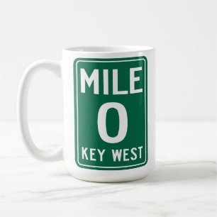 Key West Mile 0, Florida USA Kaffeetasse