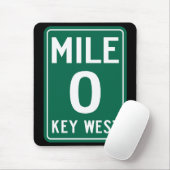 Key West Mile 0, Florida USA Mousepad (Mit Mouse)