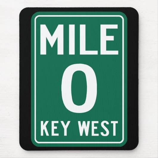 Key West Mile 0, Florida USA Mousepad (Vorne)