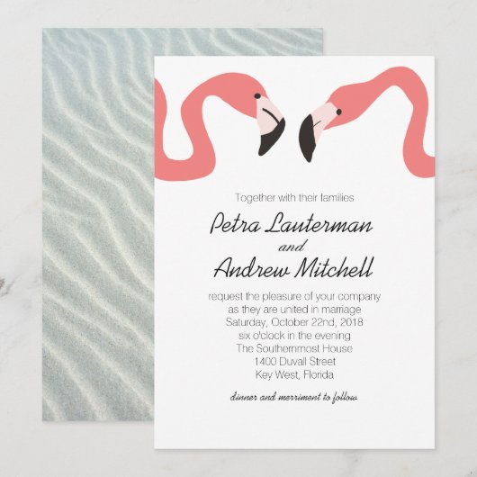 Key West Modern Whimsy Einladung (Vorne/Hinten)