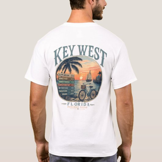 Key West Paradies gefunden T-Shirt (Rückseite)