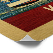 Key West Poster Sailboat Vintage Florida (Ecke)