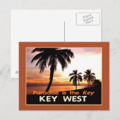 KEY WEST POSTKARTE (Vorne/Hinten)
