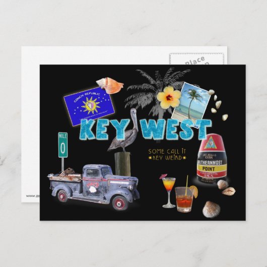 Key West Postkarte (Vorne/Hinten)