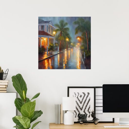 Key West Rain - 4 - Poster (Heimbüro)