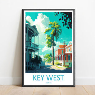 Key West Reise Druck Wandkunst Key West Wand Hänge Poster