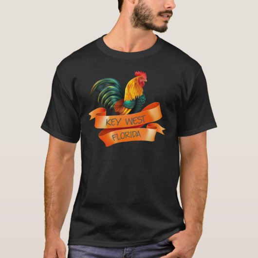 Key West Rooster Classic T - Shirt (Vorderseite)