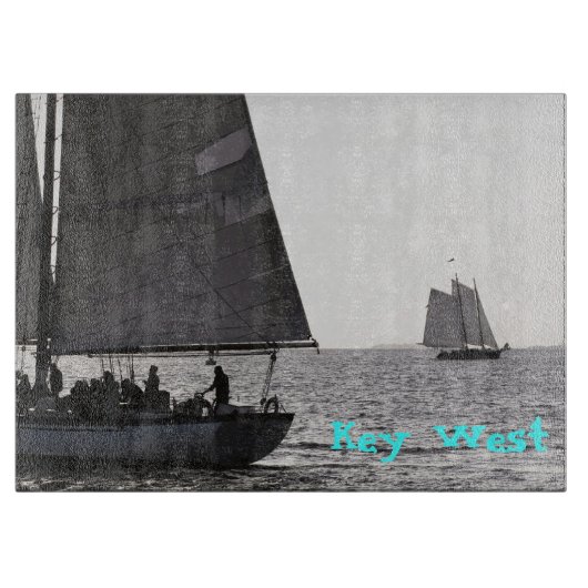 Key West Sailboat Cutting Board Schneidebrett (Vorderseite)
