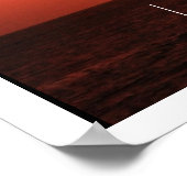 Key West, Sailboat Silhouette bei Sunset Poster (Ecke)