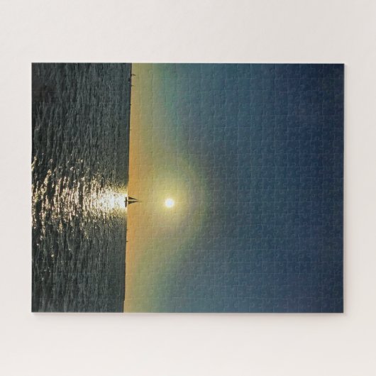 Key West Sailboat Sunset Puzzle (Horizontal)