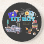 Key West Sandstein Untersetzer (Vorne)