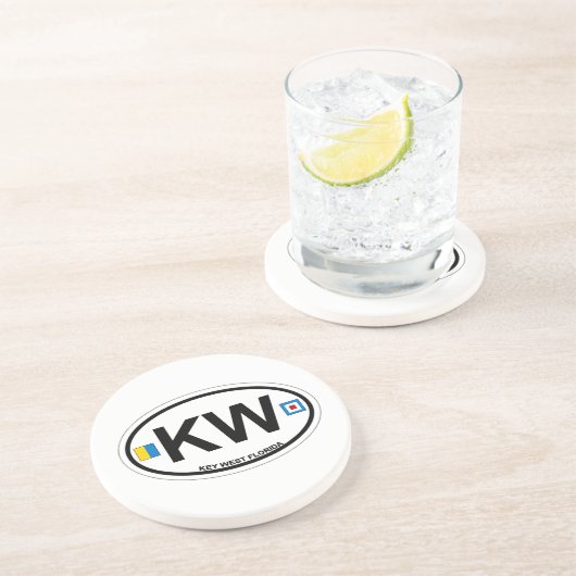 Key West. Sandstein Untersetzer (Seite)