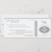 Key West Save the Date Boarding Pass (Vorderseite)