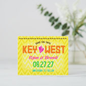 KEY WEST Save the Date Linen (Stehend Vorderseite)
