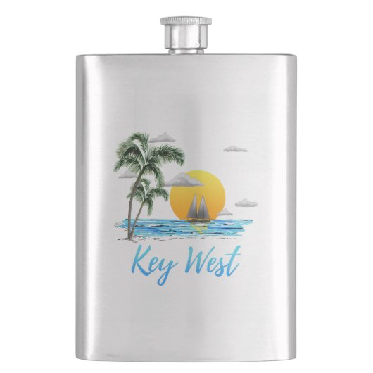 Key West-Segeln Flachmann (Vorderseite)