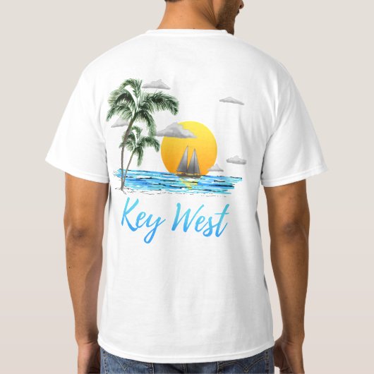Key West-Segeln T-Shirt (Rückseite)