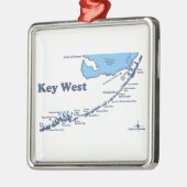 Key West. Silbernes Ornament (Links)