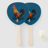 Key West - Sinti und Roma Rooster Fächer (Vorne und Hinten)