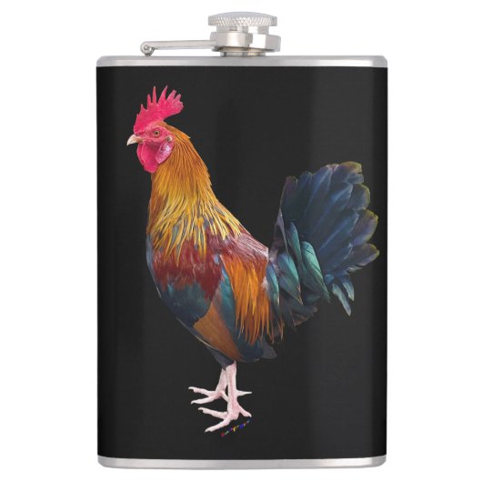 Key West - Sinti und Roma Rooster Flachmann (Vorderseite)