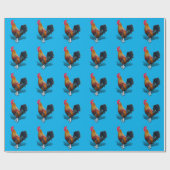 Key West - Sinti und Roma Rooster Geschenkpapier (Flach)