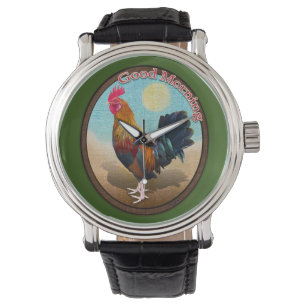 Key West - Sinti und Roma Rooster Guten Morgen Vin Armbanduhr