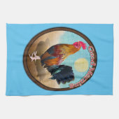 Key West - Sinti und Roma Rooster Guten Morgen Vin Geschirrtuch (Horizontal)