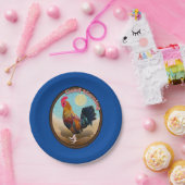 Key West - Sinti und Roma Rooster Guten Morgen Vin Pappteller (Party)