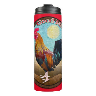 Key West - Sinti und Roma Rooster Guten Morgen Vin Thermosbecher