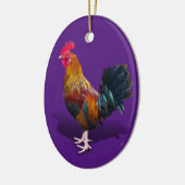 Key West - Sinti und Roma Rooster Keramik Ornament (Links)