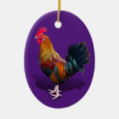 Key West - Sinti und Roma Rooster Keramik Ornament (Vorne)