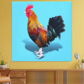 Key West - Sinti und Roma Rooster Leinwanddruck (Insitu (Wohnzimmer))