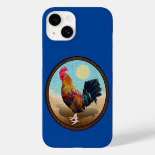 Key West - Sinti und Roma Rooster Vintag Oval Case-Mate iPhone 14 Hülle