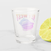 Key West-Sonnenuntergang-Farben Schnapsglas (Rückseite)