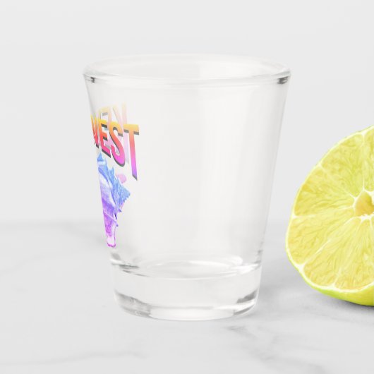 Key West-Sonnenuntergang-Farben Schnapsglas (Rechts)