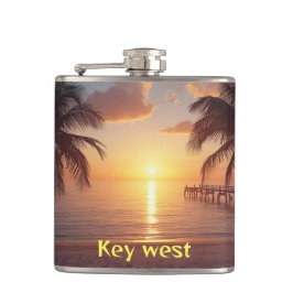 Key West Sonnenuntergang Flachmann