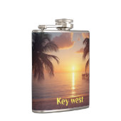 Key West Sonnenuntergang Flachmann (Rechts)