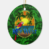 Key West-Sonnenuntergang Keramikornament (Links)
