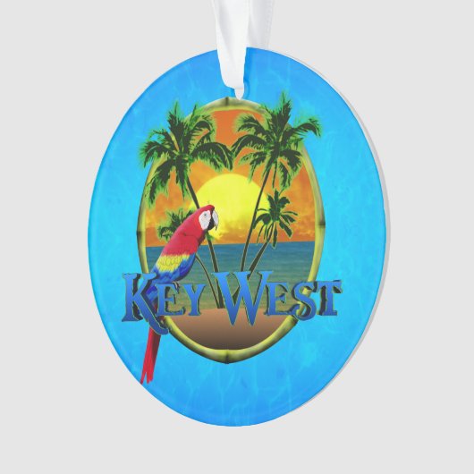 Key West-Sonnenuntergang Ornament (Vorderseite)