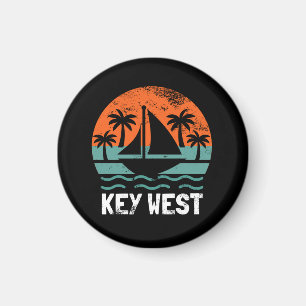 Key West Sonnenuntergang Retro Urlaub Magnet