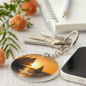 Key West, Sonnenuntergang und Segelboote, Schlüsselanhänger (Vorderseite rechts)