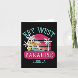 Key West Sonnenuntergang Vintage Florida Strand Ni Karte