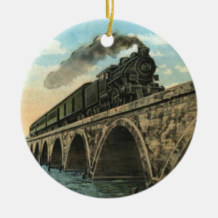 Key West Steam Locomotive Keramik Ornament