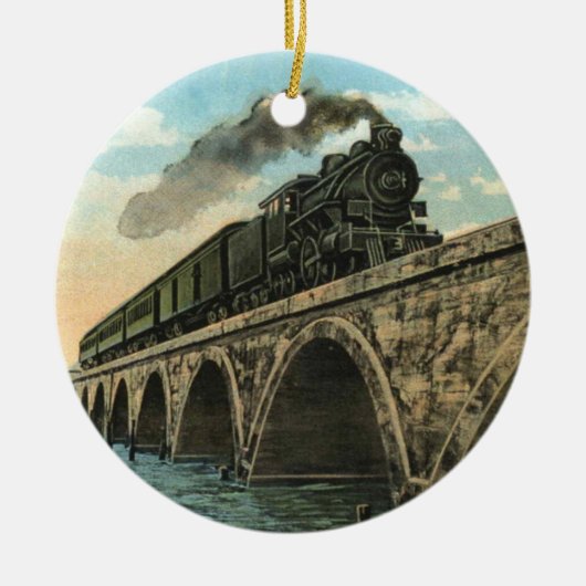 Key West Steam Locomotive Keramik Ornament (Vorne)