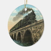 Key West Steam Locomotive Keramik Ornament (Links)