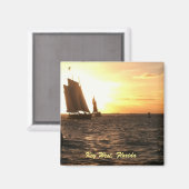 Key West Sunset Foto Magnet (Vorderseite/Rückseite)