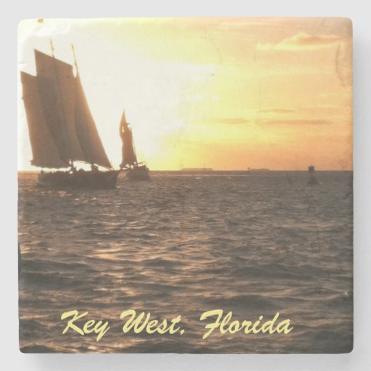 Key West Sunset Foto Untersetzer (Vorderseite)