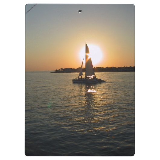 Key West Sunset Klemmbrett (Rückseite)