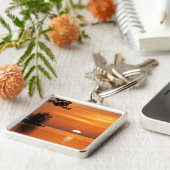 Key West Sunset, landschaftliches Foto, Schlüssela Schlüsselanhänger (Seite)