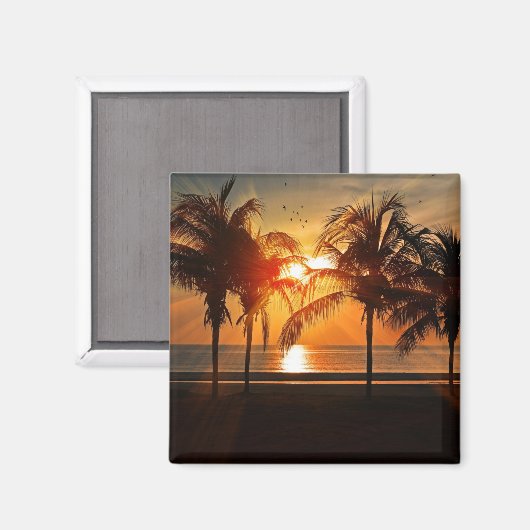 Key West Sunset Magnet (Vorderseite/Rückseite)