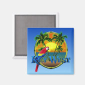 Key West Sunset Magnet (Vorderseite/Rückseite)